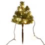 vidaXL Arbres d'allée de Noël 6 pcs avec LED blanc chaud 45 cm PVC