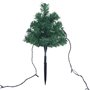 vidaXL Arbres d'allée de Noël 6 pcs avec LED blanc chaud 45 cm PVC