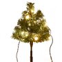 vidaXL Arbres d'allée de Noël 6 pcs avec LED blanc chaud 45 cm PVC