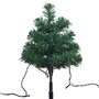 vidaXL Arbres d'allée de Noël 6 pcs avec LED blanc chaud 45 cm PVC