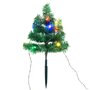 vidaXL Arbres d'allée de Noël 6 pcs avec LED multicolores 45 cm PVC