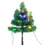 vidaXL Arbres d'allée de Noël 6 pcs avec LED multicolores 45 cm PVC