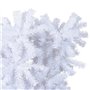 vidaXL Sapin de Noël artificiel renversé avec support Blanc 180 cm