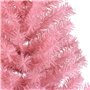 vidaXL Demi sapin de Noël artificiel avec support Rose 150 cm PVC