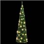 vidaXL Sapin de Noël artificiel escamotable 50 LED vert 120 cm