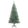 vidaXL Sapin de Noël artificiel avec neige floquée vert 210 cm