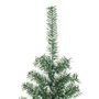 vidaXL Sapin de Noël artificiel avec neige floquée vert 210 cm