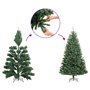 vidaXL Sapin de Noël artificiel avec neige floquée vert 210 cm