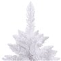 vidaXL Sapin de Noël artificiel à charnières avec support blanc 120 cm