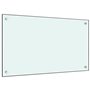 vidaXL Dosserets de cuisine 2 pcs blanc 70x60 cm verre trempé