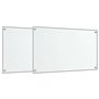 vidaXL Dosserets de cuisine 2 pcs transparent 70x40 cm verre trempé