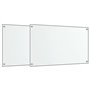 vidaXL Dosserets de cuisine 2 pcs transparent 70x50 cm verre trempé