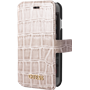 Etui folio Guess beige effet croco pour iPhone 7/8