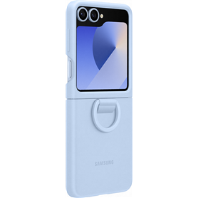 Coque Samsung Galaxy Z Flip 6 Silicone avec anneau Bleu Samsung