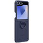 Coque Samsung Galaxy Z Flip 6 Silicone avec anneau Bleu Nuit Samsung