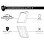 Double Coque Renforcée Samsung Galaxy Z Flip 6 DUO Transparente avec paillettes - Garantie à vie Force Case