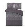 VISION Parure de couette Arthur - 100% coton - 1 housse de couette 240 x 260 cm + 2 taies d'oreiller 65 x 65 cm - Gris a