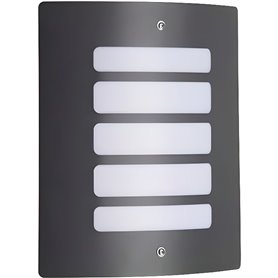 Applique murale extérieure Todd - BRILLIANT - H29cm - Anthracite - 60W - Lignes galbées