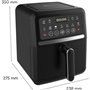 Friteuse diététique - LITTLE BALANCE - 8725 - Crousty light - 5 L - 1500 W - 12 programmes - Noir