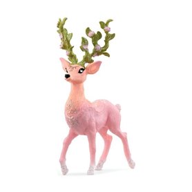 Figurine Cerf Magique rose