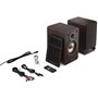 Haut-parleurs Bluetooth - SHARP - CP-SS30(BR) - Bibliotheque Marron - 2x 30W - 2 voies - Sans fil - 60W RMS