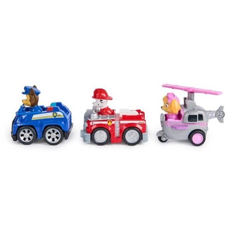 SPIN MASTER PACK DE 3 VEHICULES RETRO FRICTION La Pat' Patrouille