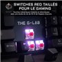 THE G-LAB KEYZ RUBIDIUM CLAVIER MÉCANIQUE RED SWITCH ET RGB COMPLeTEMENT PERSONNALISABLE AVEC REPOSE-POIGNET - AZERTY