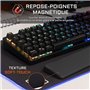 THE G-LAB KEYZ RUBIDIUM CLAVIER MÉCANIQUE RED SWITCH ET RGB COMPLeTEMENT PERSONNALISABLE AVEC REPOSE-POIGNET - AZERTY