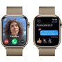 Apple Watch Series 9 GPS + Cellular - 45mm - Boîtier Acier Or - Bracelet Gold Milanese Loop