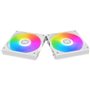 XIGMATEK - Starlink Arctic (Blanc) (Pack de 3) - Ventilateurs 3x120mm A-RGB pour boitier PC