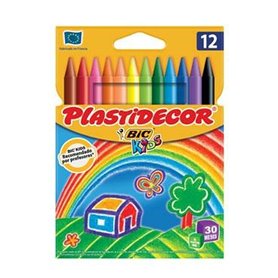Crayons gras de couleur Plastidecor 8757704 Multicouleur