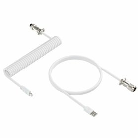 Câble USB A vers USB-C Newskill NS-AC-COILC-W Blanc