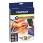 Crayons gras de couleur Manley MNC00110 42 Pièces