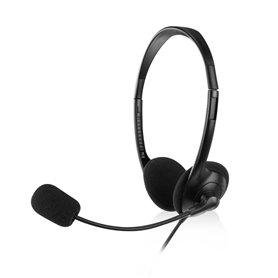 Casques avec Microphone Ewent EW3567 Noir (1 Unité)