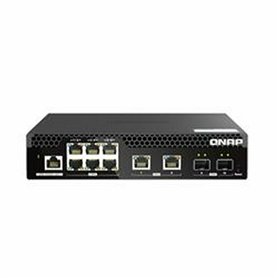 QNAP QSW-M2106R-2S2T commutateur réseau Géré L2 10G Ethernet (100/1000/10000) 1U Noir