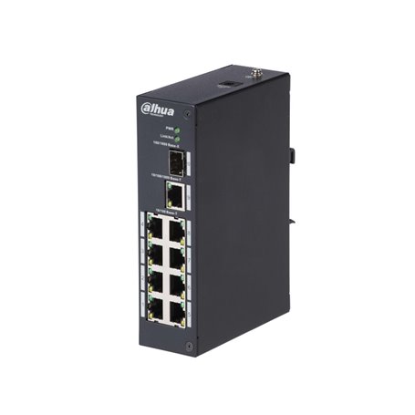 Dahua Technology Access DH-PFS3110-8T commutateur réseau Non-géré L2 Fast Ethernet (10/100) Noir