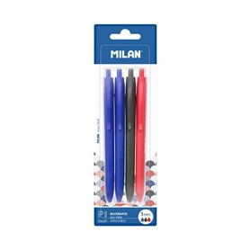 Ensemble de Stylos Milan BWM10254 Blanc Multicouleur (4 Pièces) (4 Unités) (4 uds)