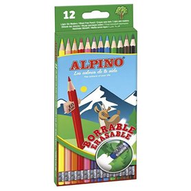 Crayons de couleur Alpino AL013654 Multicouleur effaçable