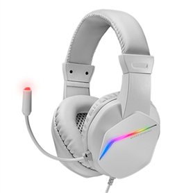 Casque avec Microphone Gaming Mars Gaming MH122 Blanc