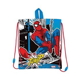 Sac à dos serré par des ficelles Stor Spiderman Streets Sac à goûter (25 x 3 x 30 cm)