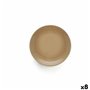 Assiette plate Anaflor Barro Anaflor Beige Céramique Faïence (8 Unités)