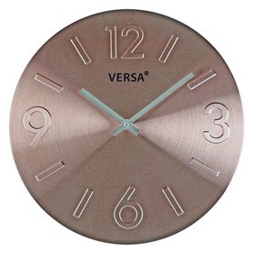 Horloge Murale Versa 18560231 Cuivre Métal Aluminium 4 x 35