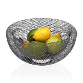 Coupe à fruits Versa Gris Acier Fer (15 cm)