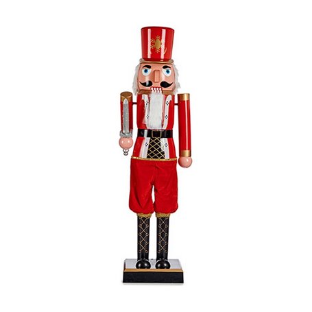 Figurine Décorative Rouge Noir Casse-Noisette 21