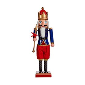 Figurine Décorative Rouge Bleu Casse-Noisette 18