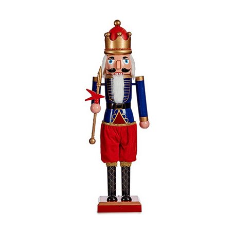 Figurine Décorative Rouge Bleu Casse-Noisette 18