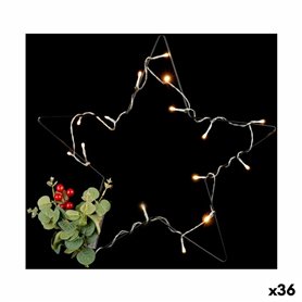 Étoile de Noël Lumière LED Rouge Noir Vert (36 Unités)