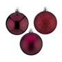 Lot de boules de Noël Violet Plastique Ø 7 cm (24 Unités)