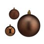 Lot de boules de Noël Marron Plastique Ø 8 cm 8 x 8 x 47 cm (24 Unités)