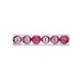 Lot de boules de Noël Rose Plastique Ø 8 cm (24 Unités)